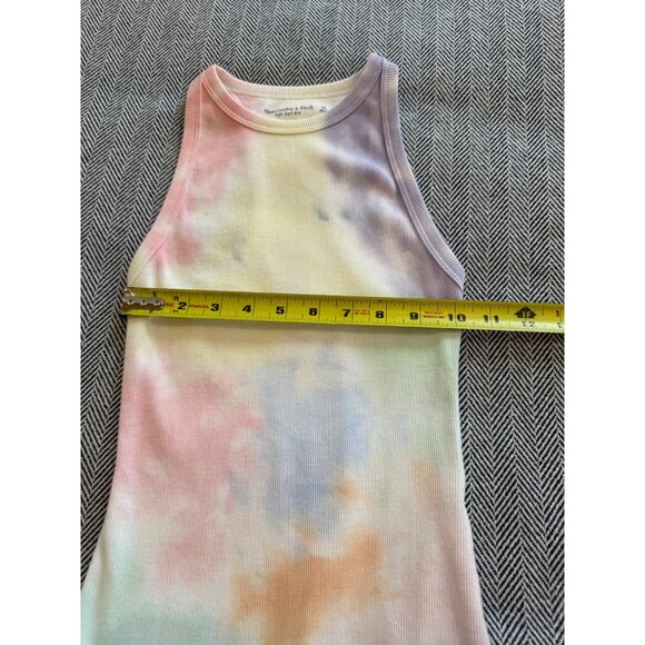 Abercrombie & Fitch XS Soft Ribbed Tie-Dye Bodysuit With Snap Closure - Picture 7 of 8